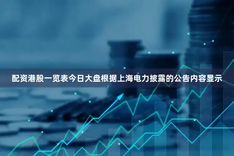 配资港股一览表今日大盘　　根据上海电力披露的公告内容显示